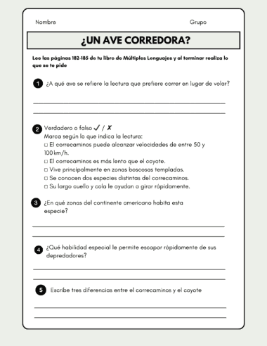 Cuadernillo de comprensión lectora. Múltiples Lenguajes. Cuarto grado. Tomo III - Image 5