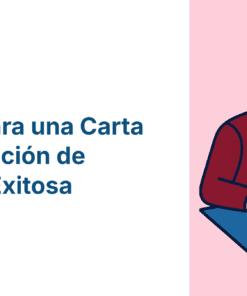 Ilustración de un hombre con gafas escribiendo en un papel, junto a un texto en español: 