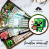 Etiquetas para cuadernos minecraft