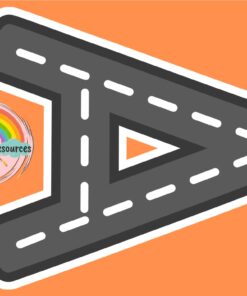 Una carretera ancha y negra con forma de letra 