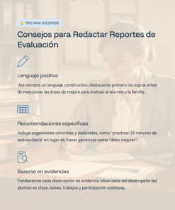 57 Consejos para Redactar Reportes de Evaluacion