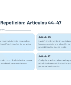 59 Medidas de No Repeticion Articulos 44 47