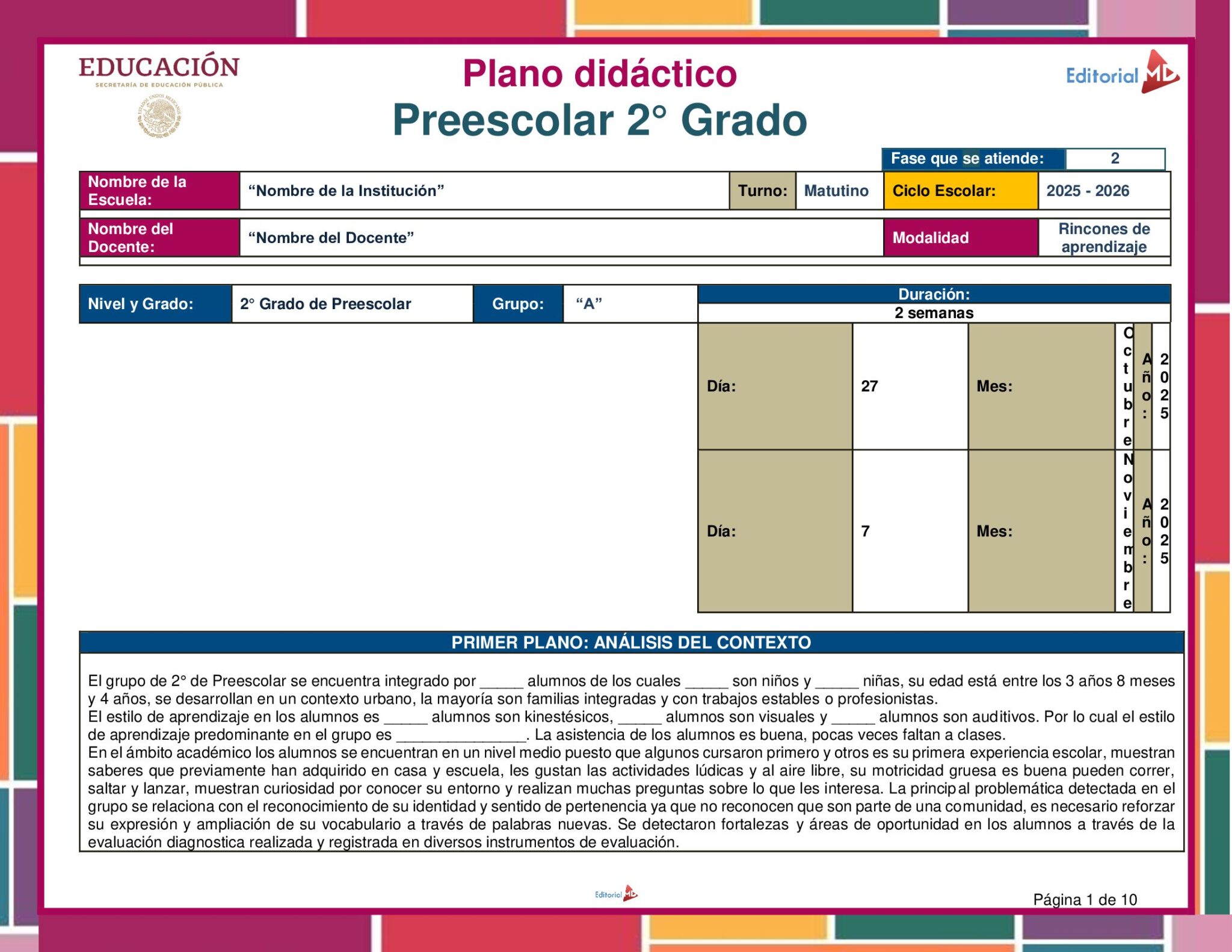Planeación Elementos en el Altar de Muertos para Preescolar 2 Planeación Elementos en el Altar de Muertos para Preescolar - Image 2