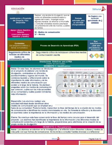 5° Primaria Lenguajes Marzo Pagina 06