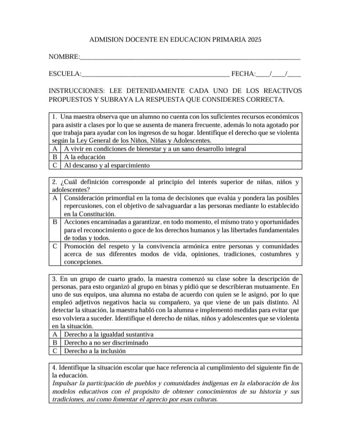 PAQUETE DE 6 EXAMENES PARA HORAS ADICIONALES, PROMOCION HORIZONTAL Y ADMISION 6 PAQUETE DE 6 EXAMENES PARA HORAS ADICIONALES, PROMOCION HORIZONTAL Y ADMISION - Image 6