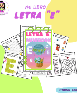 Imagen promocional de un minilibro educativo infantil sobre la letra 