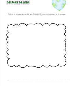 Ficha de trabajo en español titulada 
