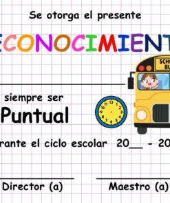 Certificado con el título 