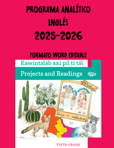 Programa Analítico Inglés Primaria Quinto