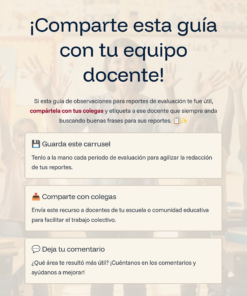60 Comparte esta guia con tu equipo docente