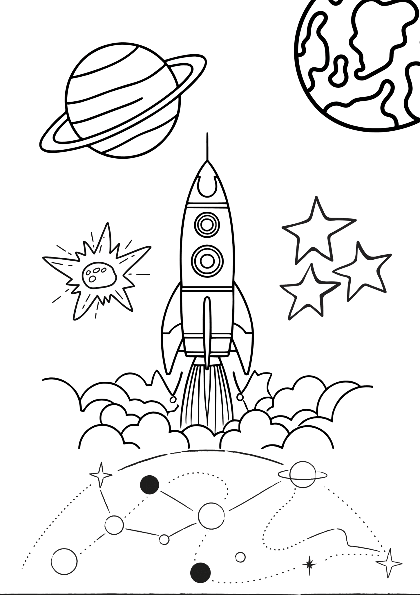 Libro de Astronauta para colorear 3 Libro de Astronauta para colorear - Image 3