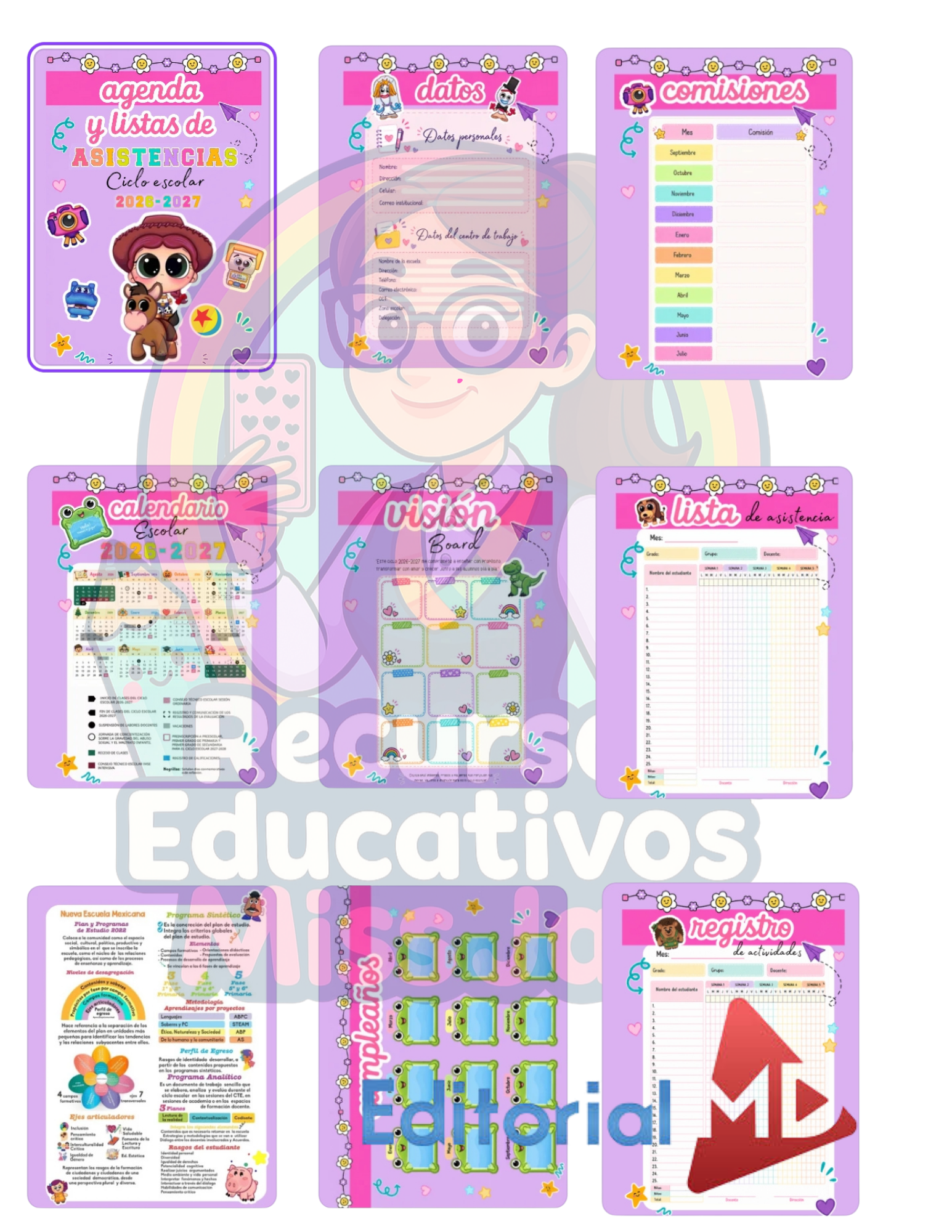 🌈✨ AGENDA DOCENTE TOY STORY 5 2026–2027 ✨🌈 1 🌈✨ AGENDA DOCENTE TOY STORY 5 2026–2027 ✨🌈