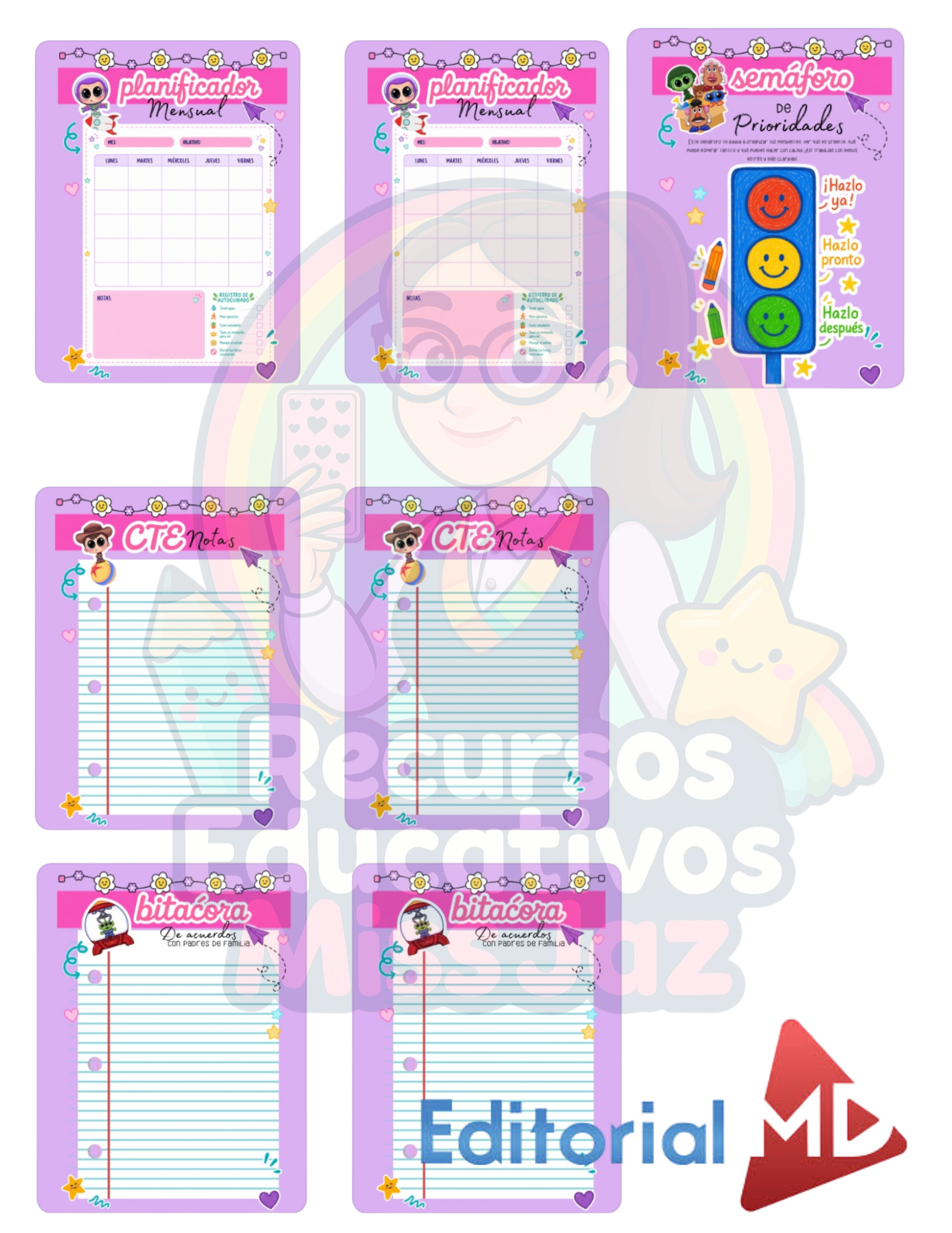 🌈✨ AGENDA DOCENTE TOY STORY 5 2026–2027 ✨🌈 2 🌈✨ AGENDA DOCENTE TOY STORY 5 2026–2027 ✨🌈 - Image 2
