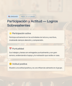 6 Participacion y Actitud Logros Sobresalientes