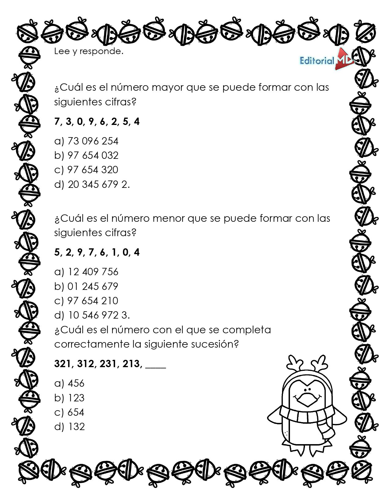 Cuadernillos Matemáticos Navideños para Primaria MD ¡GRATIS! 11 Cuadernillos Matemáticos Navideños para Primaria MD ¡GRATIS! - Image 11