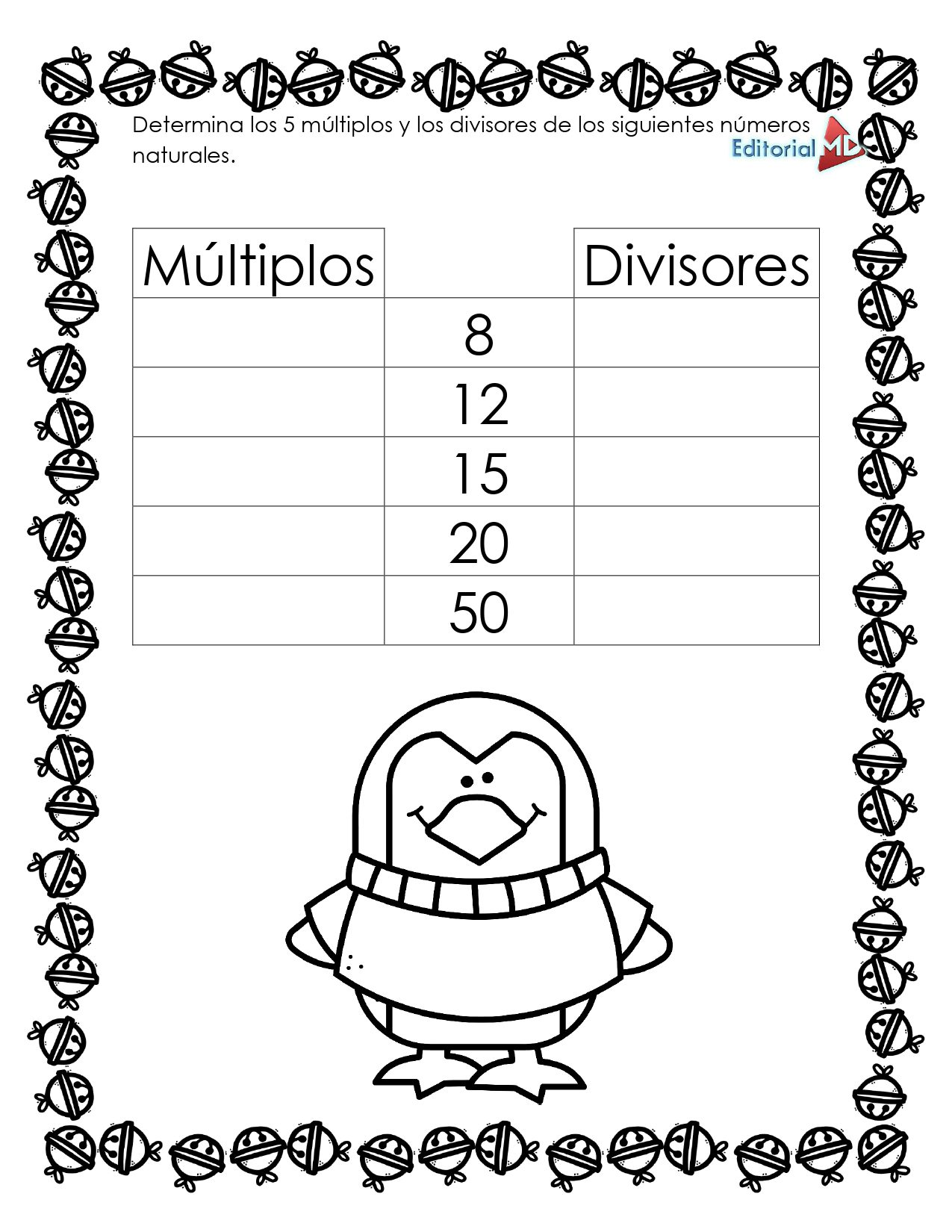 Cuadernillos Matemáticos Navideños para Primaria MD ¡GRATIS! 13 Cuadernillos Matemáticos Navideños para Primaria MD ¡GRATIS! - Image 13