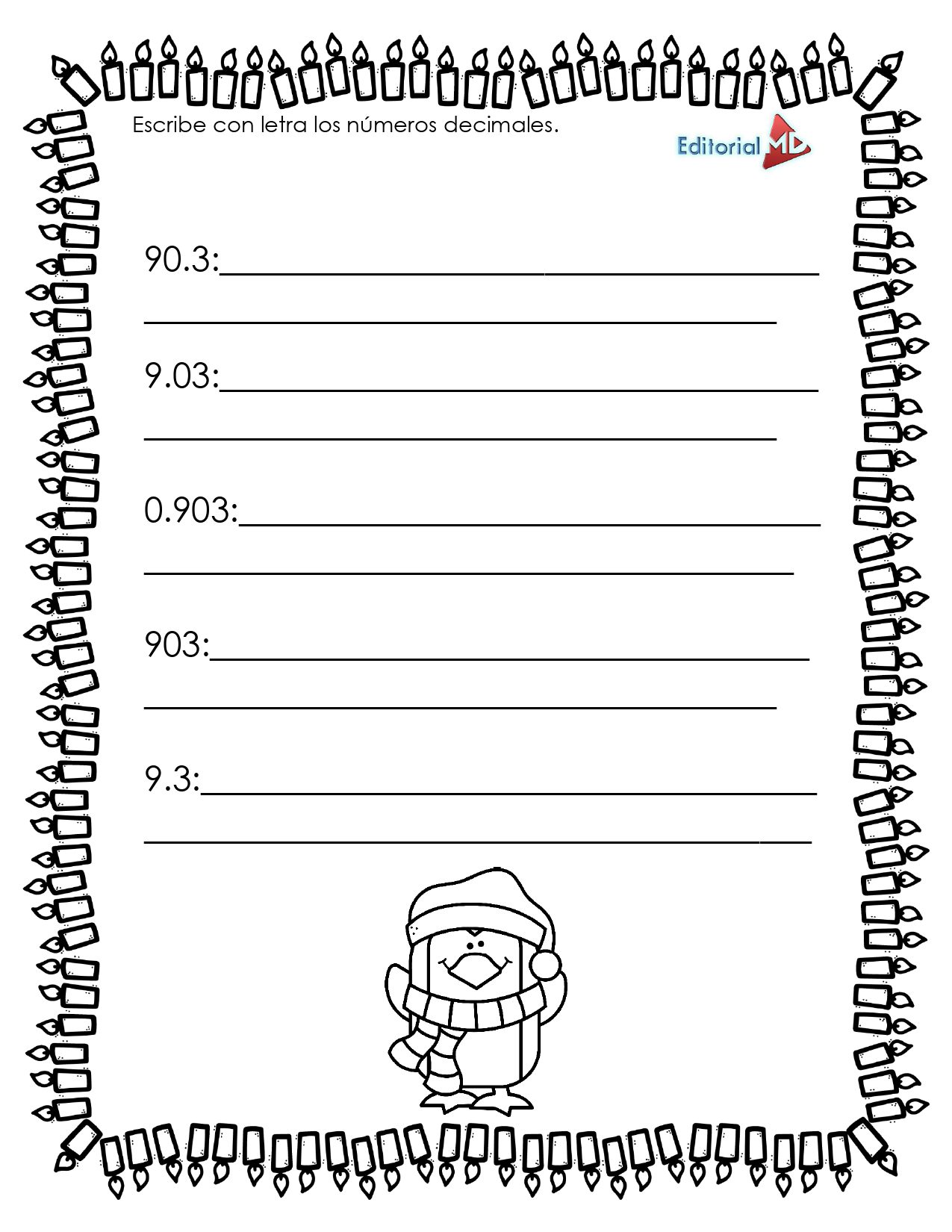 Cuadernillos Matemáticos Navideños para Primaria MD ¡GRATIS! 17 Cuadernillos Matemáticos Navideños para Primaria MD ¡GRATIS! - Image 17