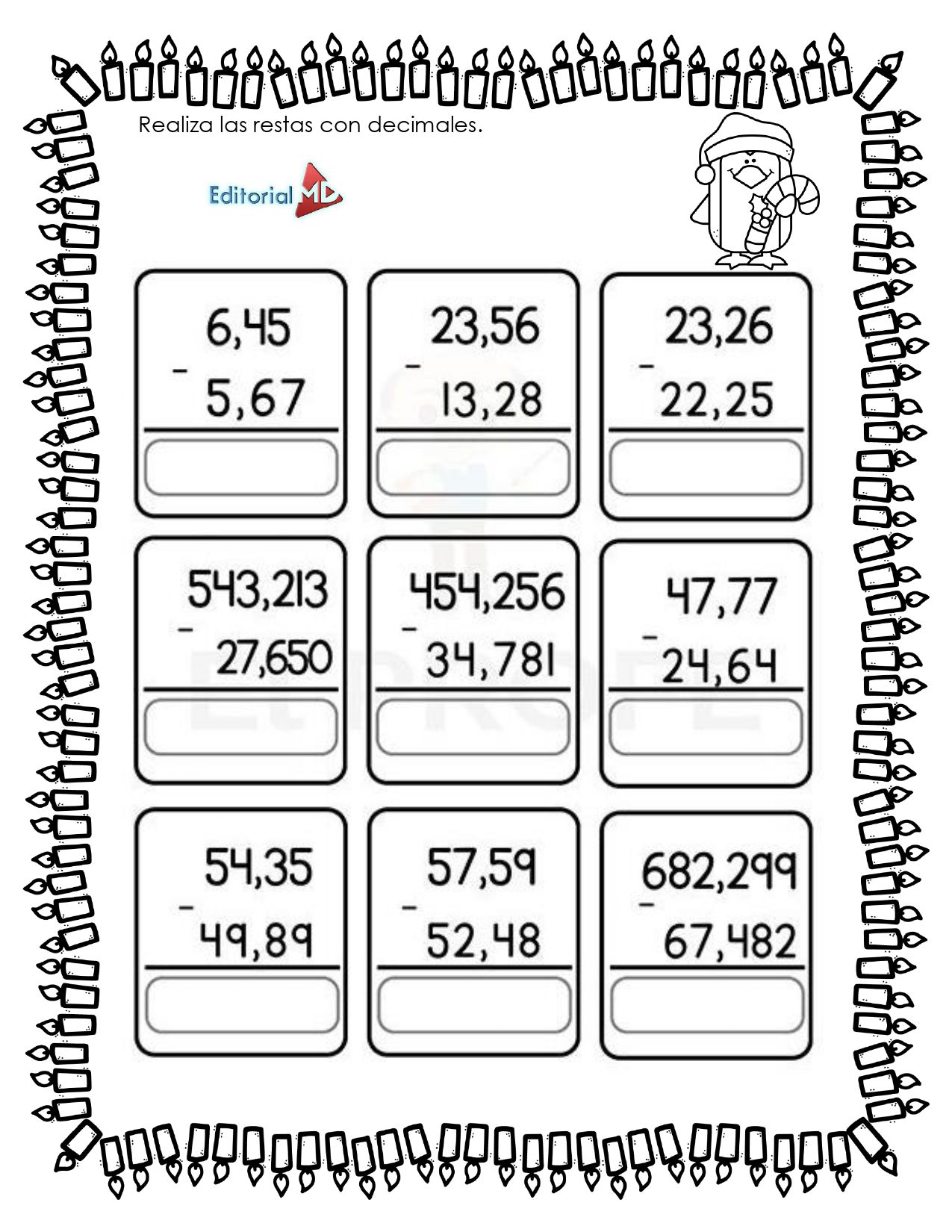 Cuadernillos Matemáticos Navideños para Primaria MD ¡GRATIS! 19 Cuadernillos Matemáticos Navideños para Primaria MD ¡GRATIS! - Image 19