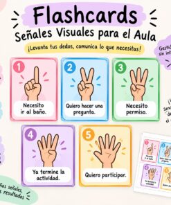 Flashcards “Levanta tus Dedos” | Gestión del Aula