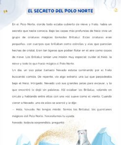 Una página de un cuento infantil titulado 