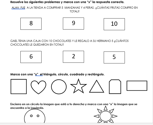 ejemplo de evaluacion