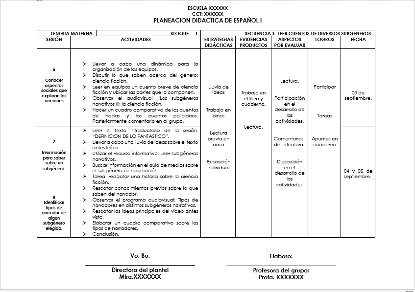 ejemplo español 1