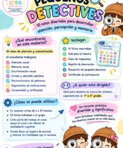 Pequeños Detectives: actividades imprimibles de atención, percepción y memoria para primaria 4 839524907 122105932383494837 8796046221716370300 n