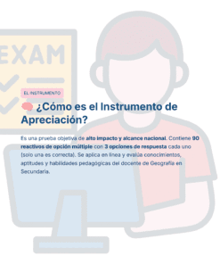 Guía de Estudio HORAS ADICIONALES GEOGRAFÍA Educación Secundaria- USICAMM 2026 - 2027 + (Simulador 90 Reactivos) 32 Ilustración de una persona que sostiene un papel con la etiqueta