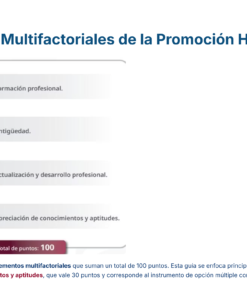 8 Elementos Multifactoriales de la Promocion Horizontal