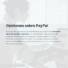 GUÍA COMPLETA PAYPAL – DOMINA LOS PAGOS ONLINE DESDE CERO 20 Persona frente a un ordenador portátil con el texto: «Opiniones sobre PayPal. Antes de utilizar servicios financieros, compara diferentes fuentes».