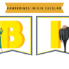 Banderines de Bienvenida con temática de Minions 24 Banner con el texto
