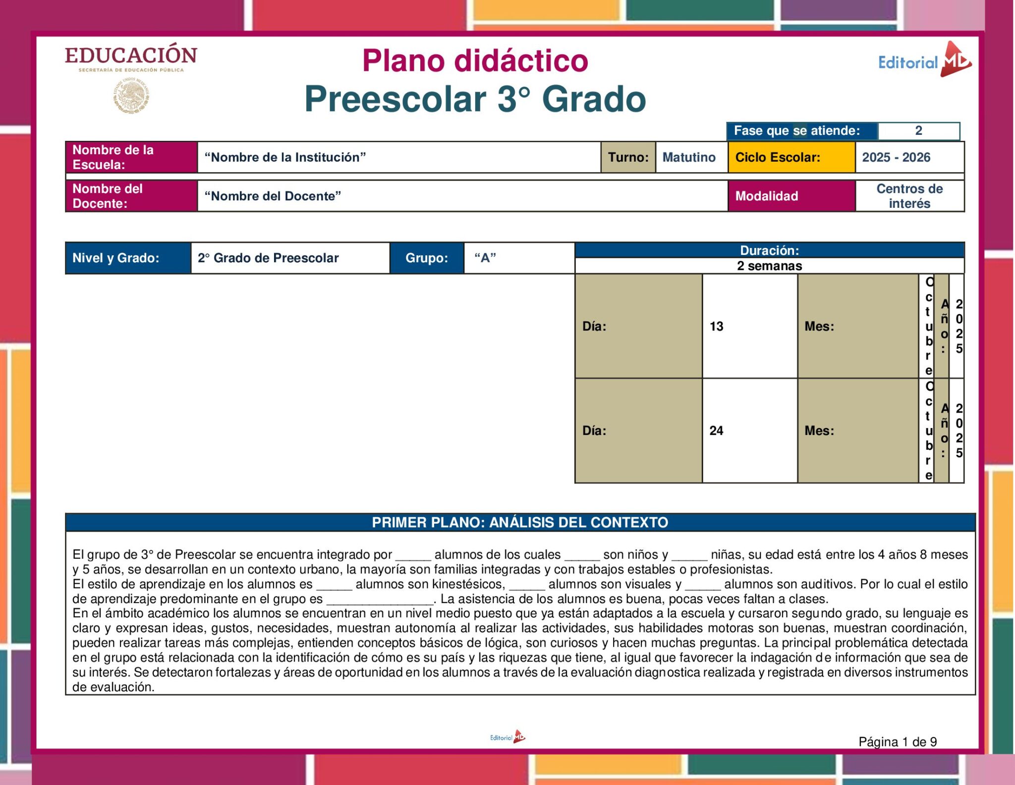 Planeación los Huertos para Preescolar 2 Planeación los Huertos para Preescolar - Image 2