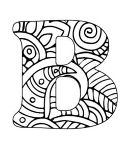 MANDALAS PARA COLOREAR ABECEDARIO 7 Una letra