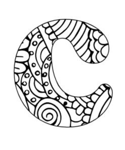 MANDALAS PARA COLOREAR ABECEDARIO 8 Letra