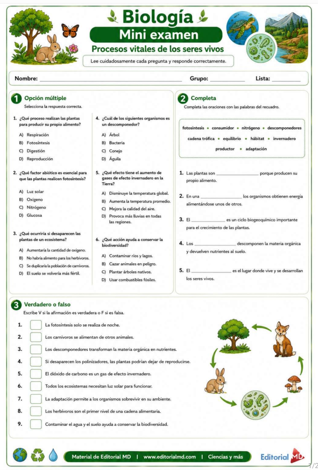Nivelación y Fortalecimiento Academico (Biología) 3 Nivelación y Fortalecimiento Academico (Biología) - Image 3