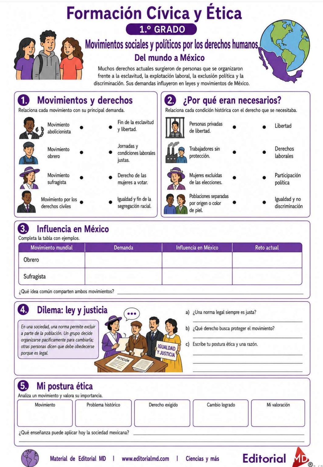 Nivelación y Fortalecimiento Academico (Formación Cívica y Ética 1°) 2 Nivelación y Fortalecimiento Academico (Formación Cívica y Ética 1°) - Image 2
