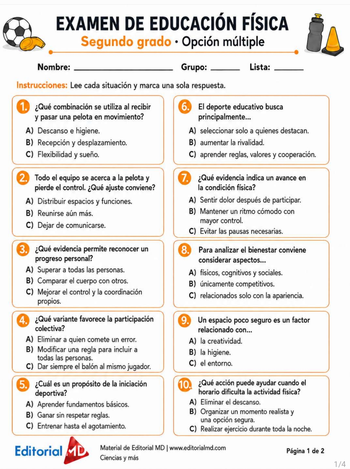 Nivelación y Fortalecimiento Academico (Educación Física 1°,2° y 3°) 3 Nivelación y Fortalecimiento Academico (Educación Física 1°,2° y 3°) - Image 3