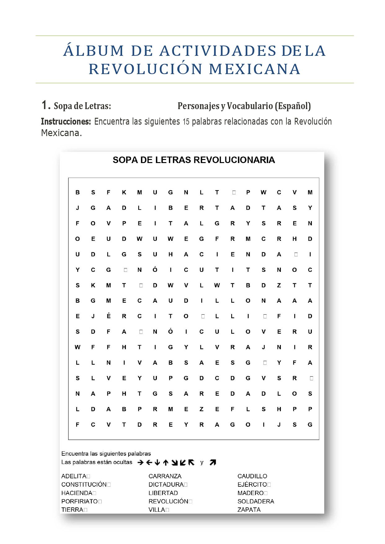 ALBUM DE ACTIVIDADES DE LA REVOLUCION MEXICANA 2 ALBUM DE ACTIVIDADES DE LA REVOLUCION MEXICANA - Image 2