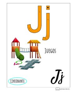 Una tarjeta educativa de Aprendo el Abecedario para la letra 