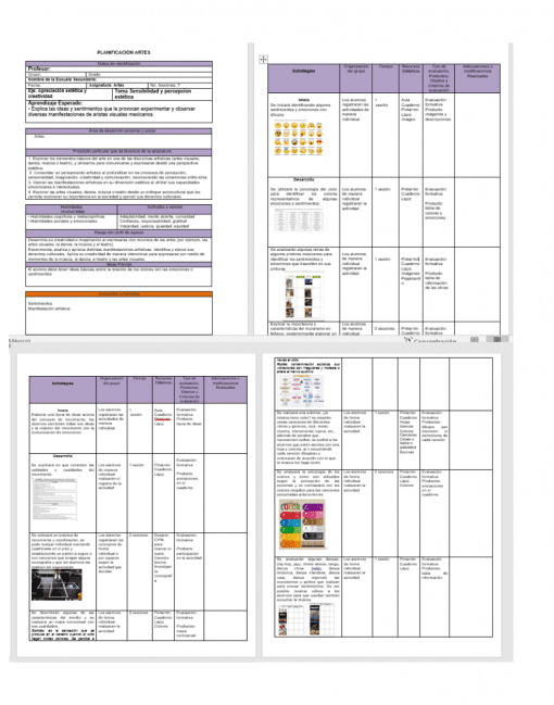 Aparecen páginas de un informe o libro que muestran tablas y descripciones de texto relacionadas con políticas farmacéuticas, incluidas imágenes de medicamentos de Planeación ANUAL Artes Visuales 1° de Secundaria e información de dosificación.