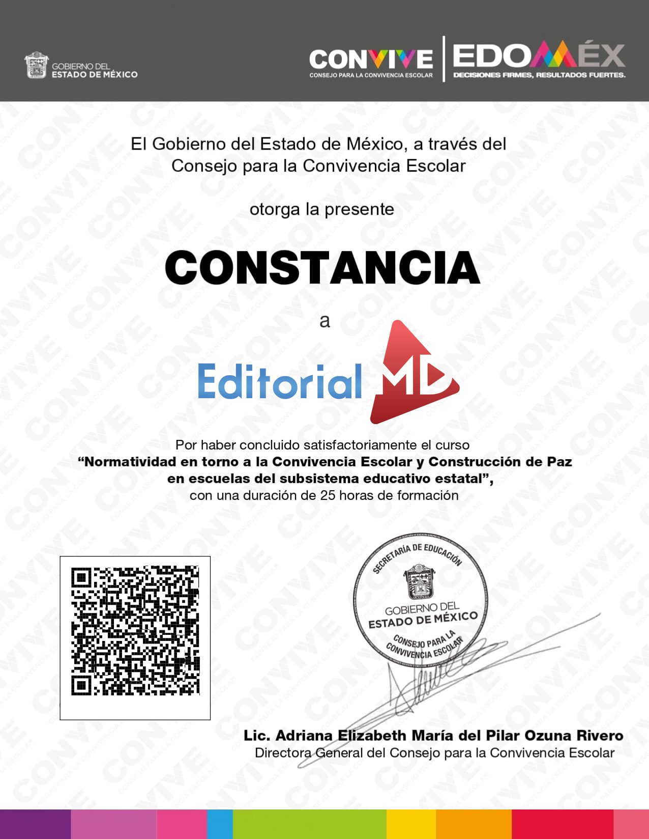 Respuestas Curso Normatividad en torno a la Convivencia Escolar y  Construcción de Paz en las Escuelas CONVIVE