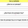 Actividad El Paisaje descripción