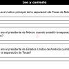 Actividad de SEPARACIÓN DE TEXAS