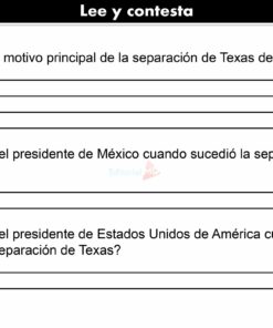 Actividad de SEPARACIÓN DE TEXAS