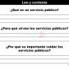 Actividad para alumnos SERVICIOS PUBLICOS