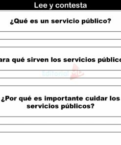 Actividad para alumnos SERVICIOS PUBLICOS