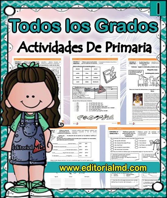 Cuadernillo de Actividades para niños de Primaria para Imprimir