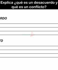 Actividades de DESACUERDO Y CONFLICTO