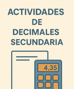 Actividades Decimales para Secundaria