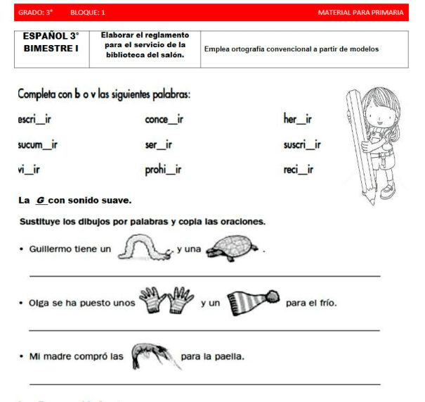 Actividades para niños de primaria para imprimir